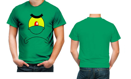 Camiseta Camisa Personalizada Plankton Bob Esponja Art 01