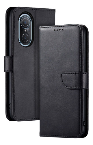 Carcasa Para Huawei Flipcover Premium Elegante Negro