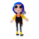 Peluche Coraline Ojos De Botón Raincoat Terror Plush