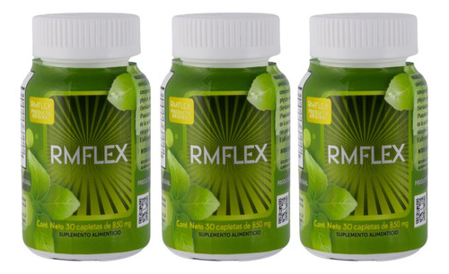 Rmflex 3 Frascos De 30 Comprimidos 850 Mg C/u Sin Sabor