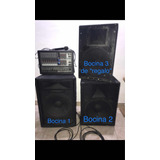 Consola Behringer + 2 Parlantes C/cables Y 1 Bafle De Regalo