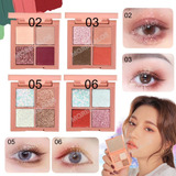 Mini Paleta Sombras De Ojos Colores Glitter Matte Brillos Color De La Sombra 2