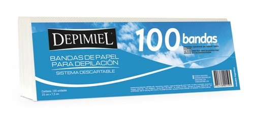 100 Bandas De Papel Para Retirar Cera Depimiel 