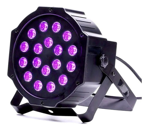 Par 18 Led Uv Ultravioleta Luz Negra Dmx Fiesta Fluor