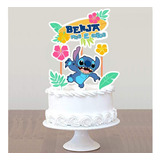 Cake Topper Pincho Adorno Torta Lilo Y Stitch Palmeras