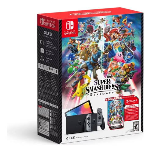 Consola Nintendo Switch Oled Super Smash Bros Ultimate