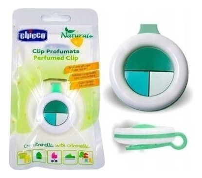 Prendedor Chicco Botón Anti Mosquitos Citronella Clip X1