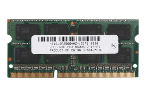 Memoria Smart Ddr3 2gb Pc3-8500s 2rx8 Notebook 1.5v