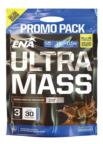 Ganador De Peso Ultra Mass 3kg Ena Sport