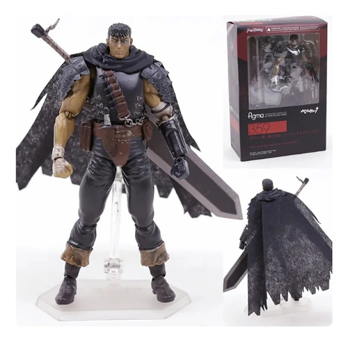 Figura Figma 359 Articulada Guts Sin Casco 17cm Berserk 