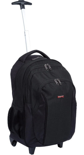 Mochila Carrinho Rodinhas Executiva Sestini Cor Preto - 020623-01