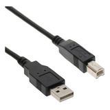 Cabo De Impressora Usb A 2 Metros Hd Externo Computador Cor Preto