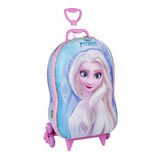 Mochila 3d De Rodinhas Infantil - Disney-frozen - Elsa - Ma