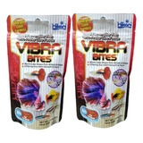 2 Alimento Vibra Bites Blood Worm Para Alevin Tropical 37g