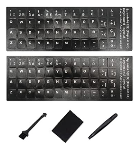 Funda De Teclado Pegatinas Para Teclado En Español [5 En 1],