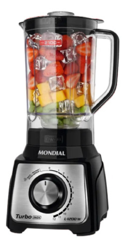 Liquidificador Portátil Mondial Turbo Inox L-1200 127v