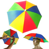 27 Mini Guarda-chuva De Cabeça S/haste Carnaval Festa Frevo