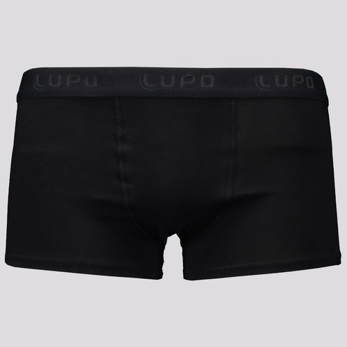 Cueca Sunga Lupo Algodão Com Elastano Preta