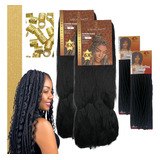 Kit Gypsy 2 Cabelo Jumbo + 2 Nina Softex + African Beauty