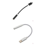 4pcs Type-c A 3.5mm Aux Auriculares De Micrófono Adaptador