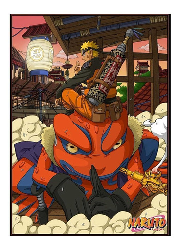 Cuadro Decorativo Naruto Y Gamabunta