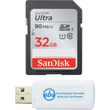 Tarjeta De Memoria De Camara Sandisk Sd Sdhc 32gb + Lector