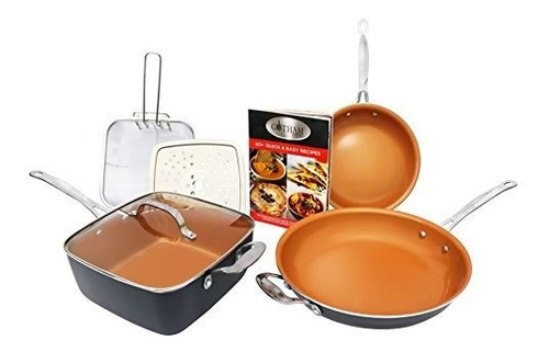 Set De Cocina Gotham Steel Titanium Ceramic Con 7 Piezas