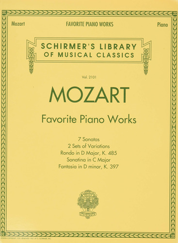 Mozart - Obras Favoritas Para Piano: Biblioteca De Clasicos 