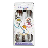 Juego Cubiertos Infantiles Carol X3 Acero Pettish Online Vc