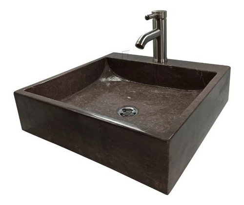 Lavabo Ovalin Mármol Ónix Moderno Cuadrado Rustico 45/45 Cm