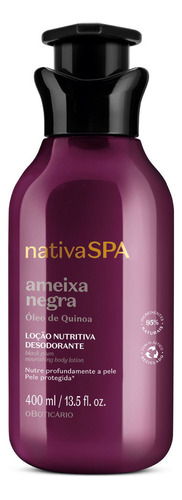 Creme Corpo O Boticário Nativa Spa De 400ml Ameixa Negra