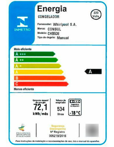 Freezer Horizontal Consul 2 Portas 534l - Chb53eb