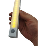 Luminária Led 40cm Sensor Presença Lâmpada Recarregavel