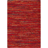 Alfombra Shaggy Sherpa Colores 160c230 Cm Rojo Diseño De La Tela Polipropileno
