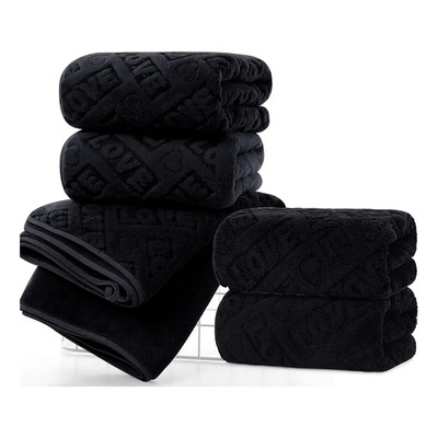 5pcs Toalla De Manos 75x35cm Lana Coral Suave De Alta Densidad Microfibra Super Absorbente Color Negro Yuriria LOVE Microfibra Ultraabsorbente Para Baño Mayoreo | MercadoLibre
