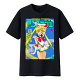 Playera Y Blusa Sailor Moon En Blanco Y Negro #8