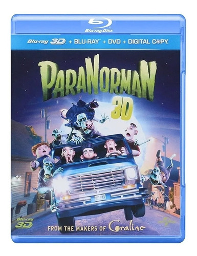 Paranorman Blu Ray 3d+blu Ray+dvd Película Nuevo