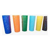 Kit Long Drink Holográfico Colorido - Kit 50 Peças