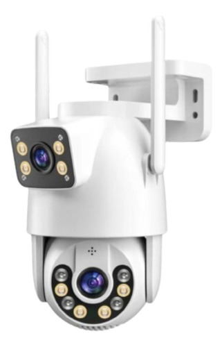 Câmera De Segurança Lente Dupla Ip66 Wi-fi 360° Sensor