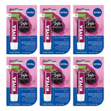 Nivea Protector Labial Blackberry Shine X 4,8gr Pack X6