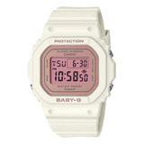 Reloj Mujer Casio Baby G Bgd-565sc 4d - Caja Ø37.9mm Impacto Color De La Malla Blanco Color Del Bisel Rosa