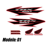 Kit De Calcos Gráfica Honda Trx 300ex  2006 - Laminadas!