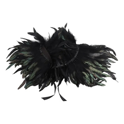 A*gift Envoltura De Hombros Con Capa De Chal De Plumas Para Puesta