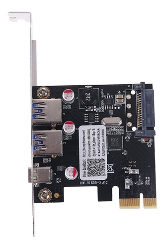 Pcie Pci Express A Usb 3.1 Tipo-c 2 Puertos Usb 3.0 Tipo A R