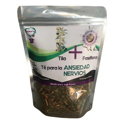 Té de Tila y Pasiflora Quiere Te 150g Alivio Ansiedad y Estrés | MercadoLibre