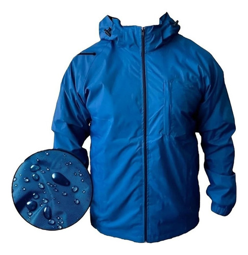 Chaqueta Corta Viento Hombre Forro Micropolar Impermeable 