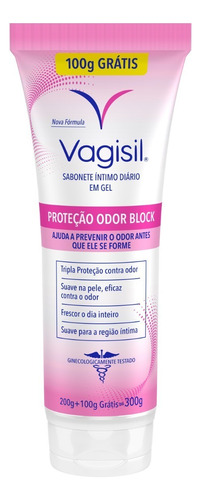 Sabonete Gel Íntimo Vagisil Odor Block Bisnaga 300g Grátis 100g