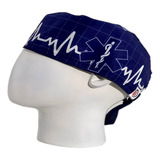 Gorro Quirúrgico Hombre + Lanyard Estrella De La Vida Azul