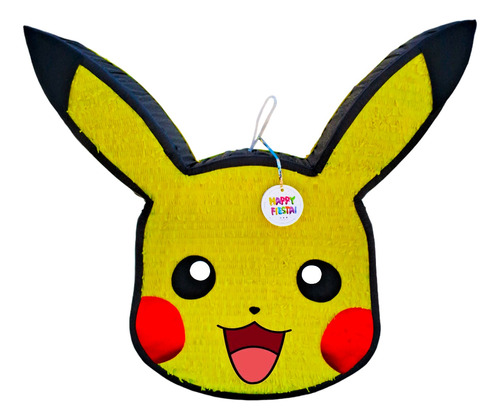 Piñata Personalizada De Pikachu Cabeza 70 Cm Fiesta Infantil