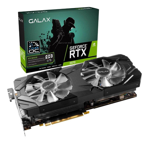 Placa De Vídeo Nvidia Geforce Rtx 2070 Ex 8gb - Galax